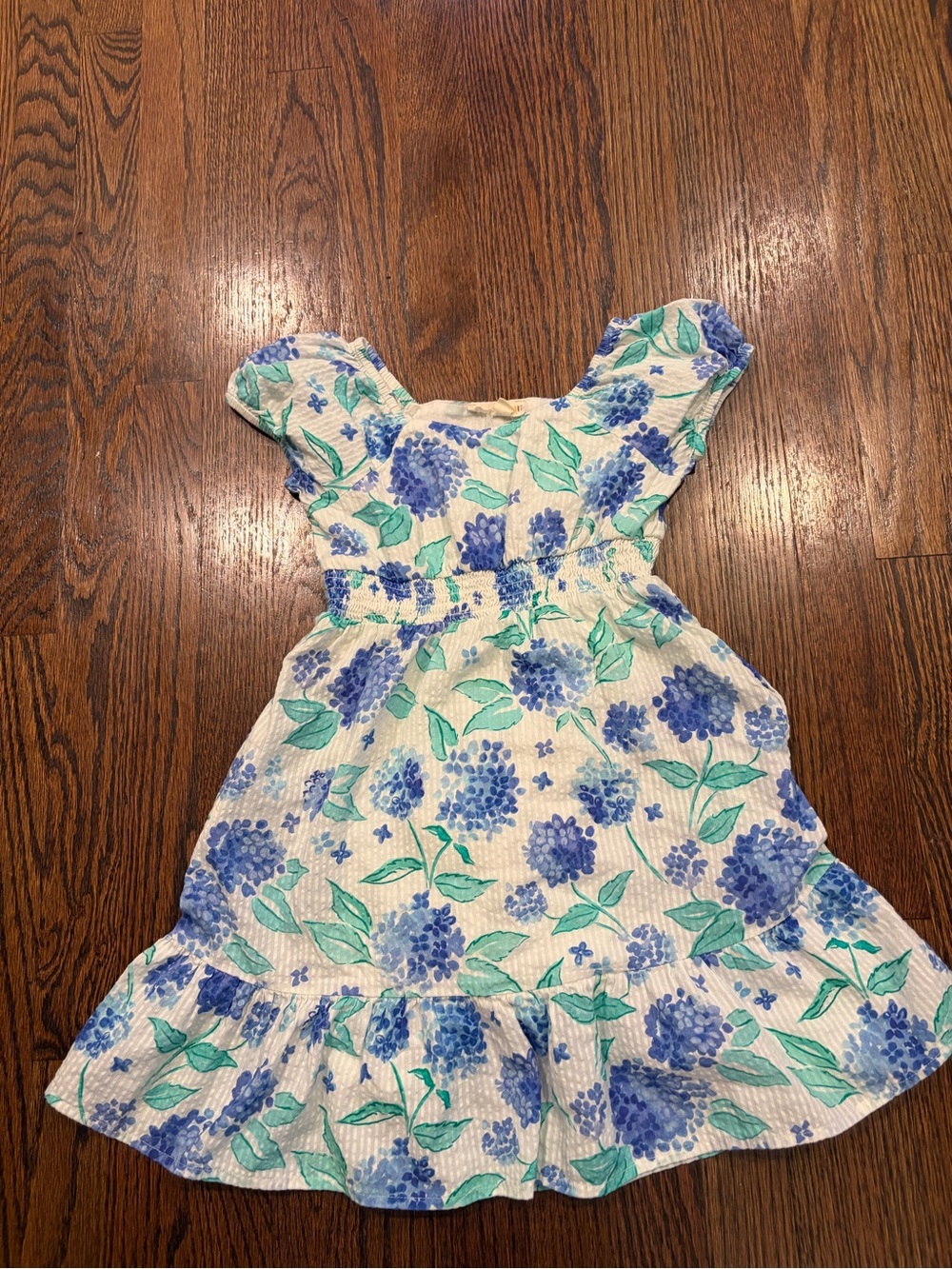 Roller Rabbit Blue and Green Floral Kids Dress